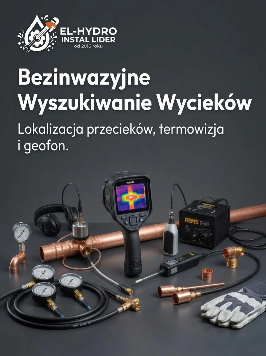 Bezinwazyjne wykrywanie wycieków