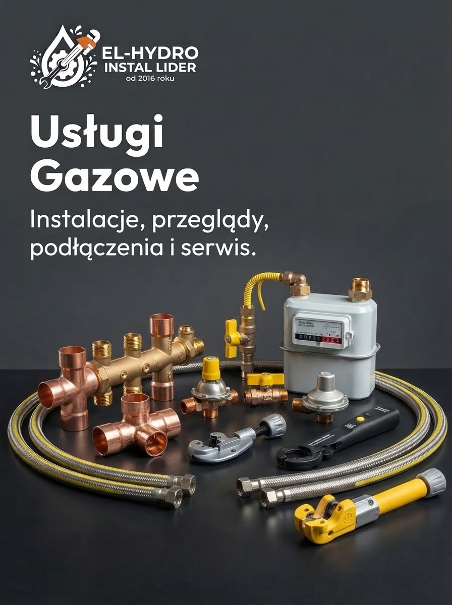 Usługi gazowe i instalacje gazowe